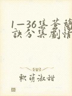 1—36集苍兰诀分集剧情
