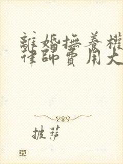 离婚抚养权起诉律师费用大概要多少