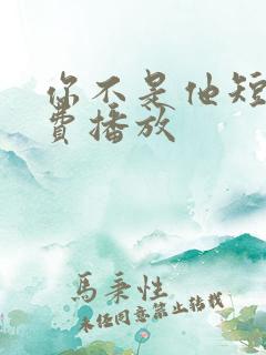 你不是他短剧免费播放