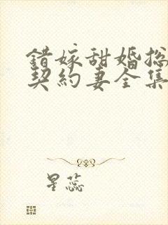 错嫁甜婚总裁的契约妻全集