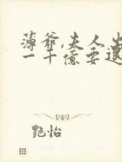 薄爷,夫人出价一千亿要退婚整本免费