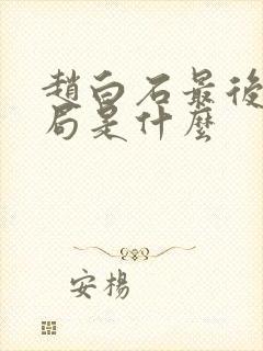 赵白石最后的结局是什么