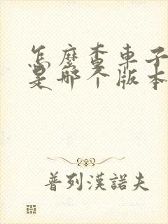 怎么查车子型号是哪个版本?