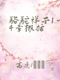 骆驼祥子1～24章概括