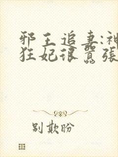 邪王追妻:神医狂妃很嚣张了