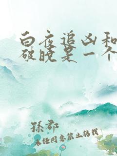 白夜追凶和白夜破晓是一个导演吗