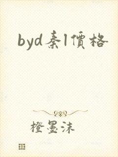 byd秦l价格
