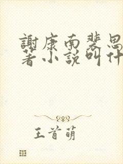 谢康南裴思凝原著小说叫什么名字