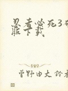 忍者必死3破解版下载