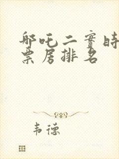 哪吒二实时全球票房排名