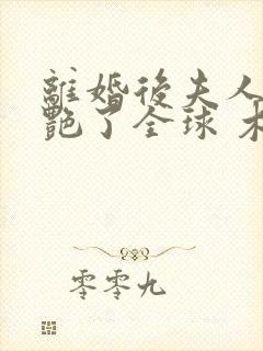 离婚后夫人她惊艳了全球 木清辞