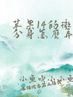 苹果14的微信分身怎么弄