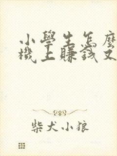 小学生怎么在手机上赚钱又快又多