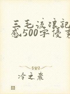 三毛流浪记读后感500字优秀作文