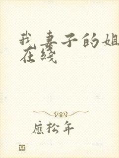 我妻子的姐姐 在线