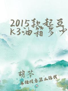 2015款起亚k3油箱多少升
