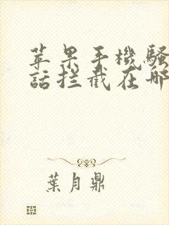 苹果手机骚扰电话拦截在哪里设置