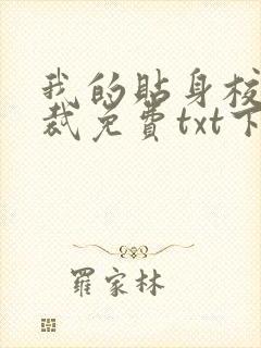 我的贴身校花总裁免费txt下载