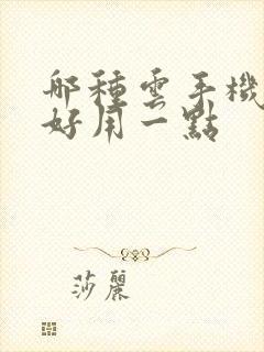 哪种云手机比较好用一点