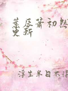 叶辰萧初然刚刚更新