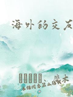 海外的交友平台
