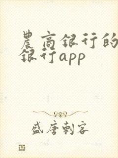 农商银行的手机银行app