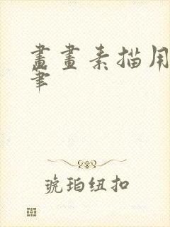 画画素描用什么笔