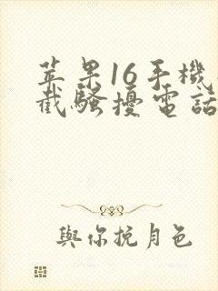 苹果16手机拦截骚扰电话在哪里设置的