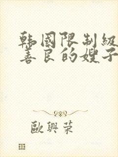 韩国限制级电影善良的嫂子