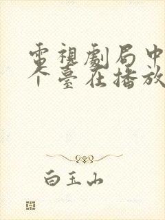 电视剧局中人哪个台在播放