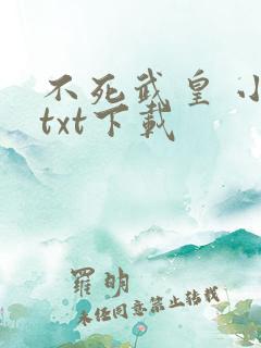 不死武皇 小说txt下载