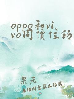 oppo和vivo同价位的手机哪个好