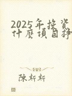 2025年投资什么项目挣钱