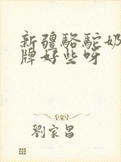 新疆骆驼奶啥品牌好些呀