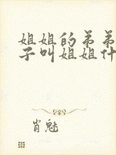 姐姐的弟弟的孩子叫姐姐什么