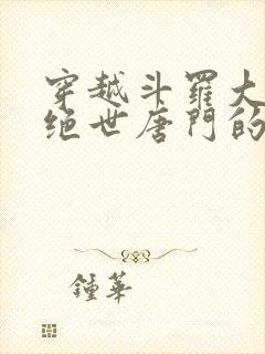 穿越斗罗大陆2绝世唐门的小说