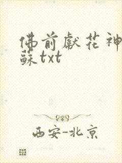 佛前献花神秘复苏txt