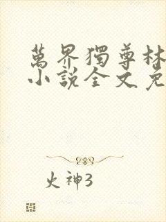 万界独尊林枫林小说全文免费阅读