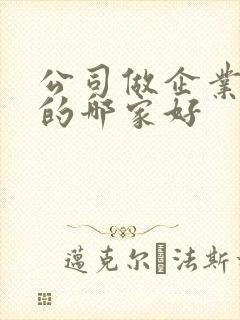 公司做企业网站的哪家好