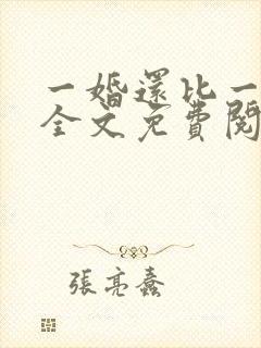 一婚还比一婚高全文免费阅读