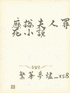 历总夫人罪不至死小说