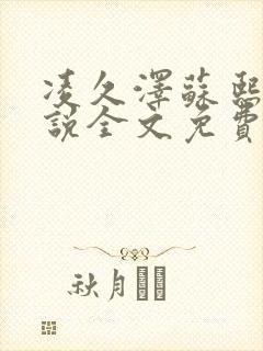 凌久泽苏熙的小说全文免费