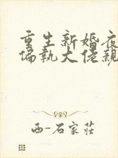 重生新婚夜,被偏执大佬亲疯了小说免费