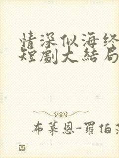 情深似海终成空短剧大结局