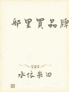 哪里买品牌服装