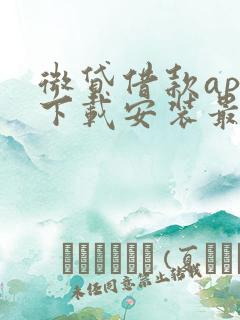 微贷借款app下载安装最新版