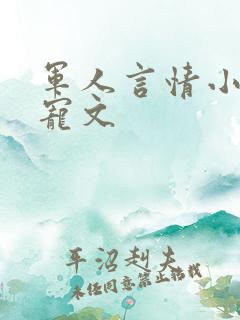 军人言情小说甜宠文