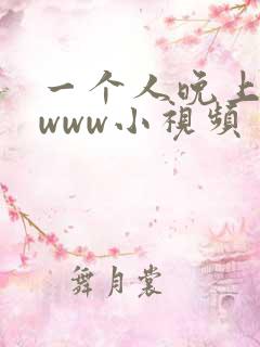 一个人晚上看的www小视频