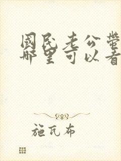 国民老公带回家哪里可以看