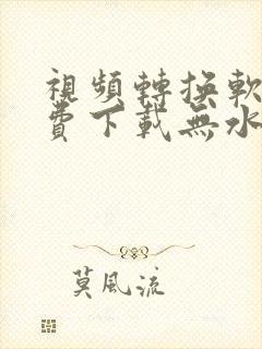 视频转换软件免费下载无水印